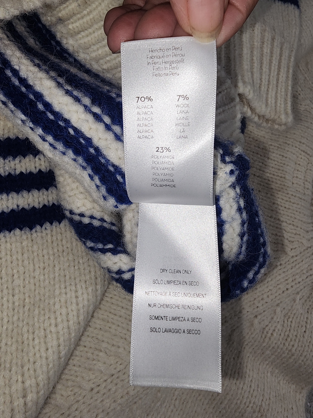 "The Boat Square Jumper" (Dream On Sweater) Alpaca Wool - Picture 7 of 12